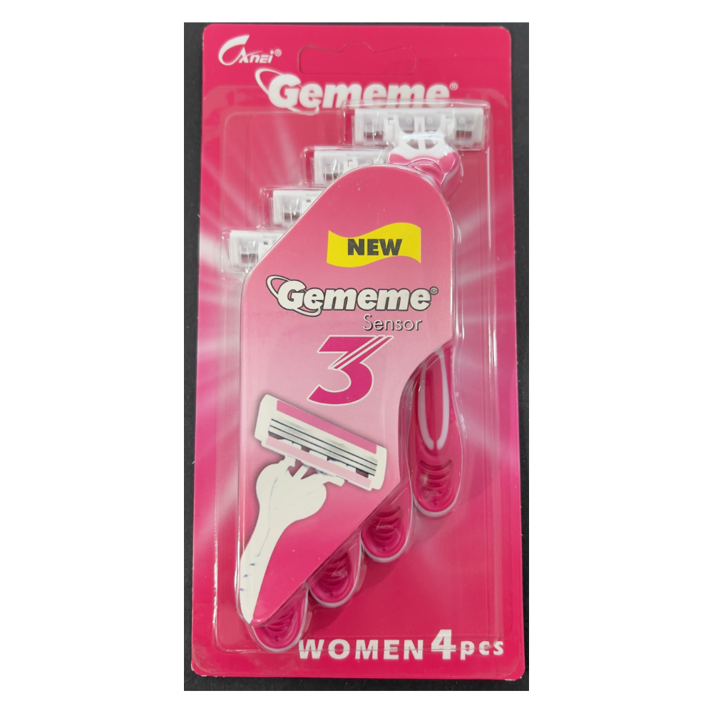 Gememe Sensor 3 Blades Womens Razor (4pk) DestGlow
