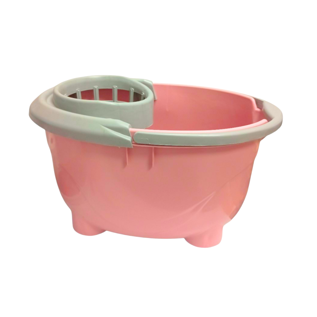 Heavy Duty Plastic Mop Bucket with Wringer Pink (1 unit) DestGlow