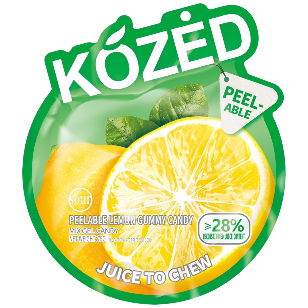Kozed Peelable Lemon Gummy Candy (2.64oz) by Farmacias Savia