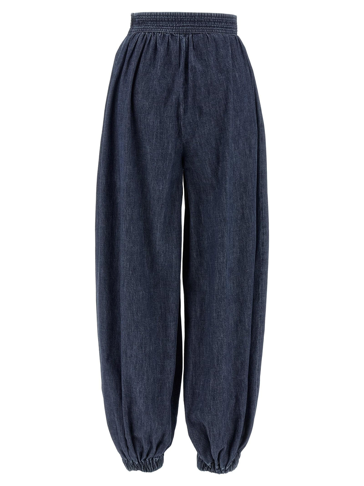 Valentino Garavani Women Valentino Garavani Denim Chambray Pants DestGlow