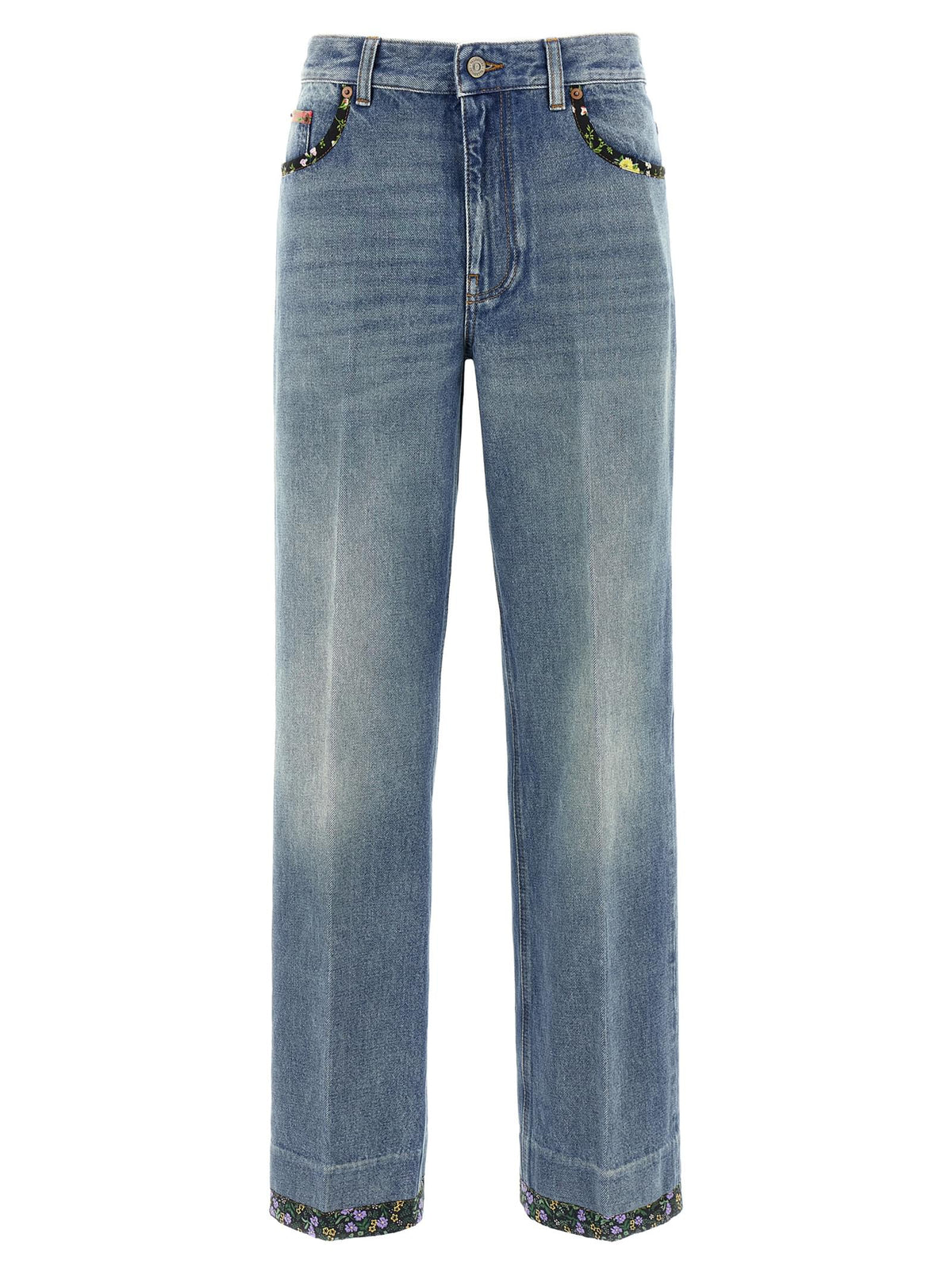 Valentino Garavani Women Valentino Garavani Floral Jeans DestGlow