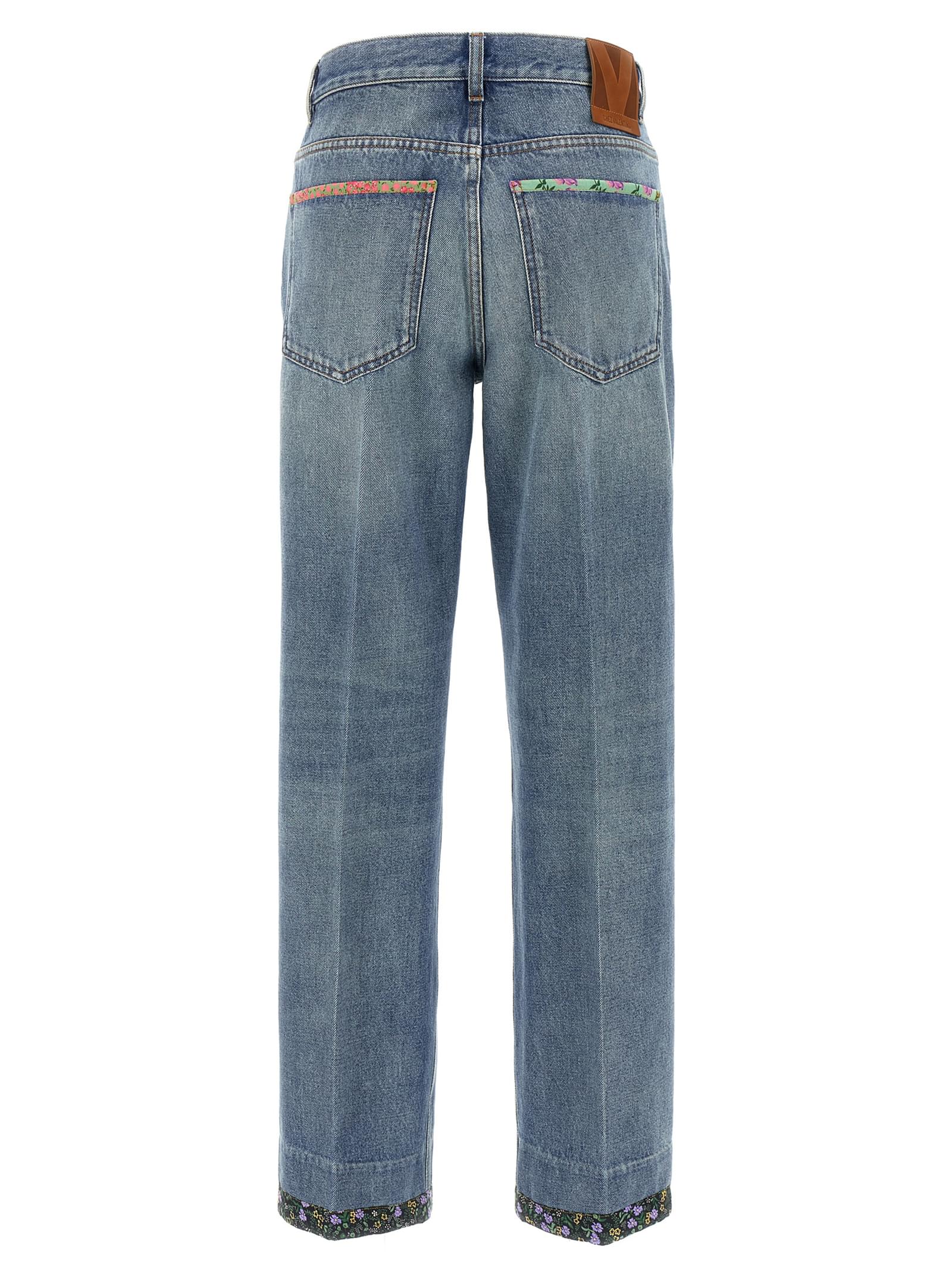 Valentino Garavani Women Valentino Garavani Floral Jeans DestGlow