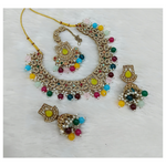 Joban Fashion Multi Stone Work Necklace Set
