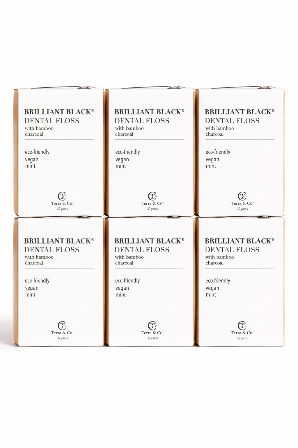 Brilliant Black® Floss – Whitens Between Teeth Naturally by Terra & Co.
