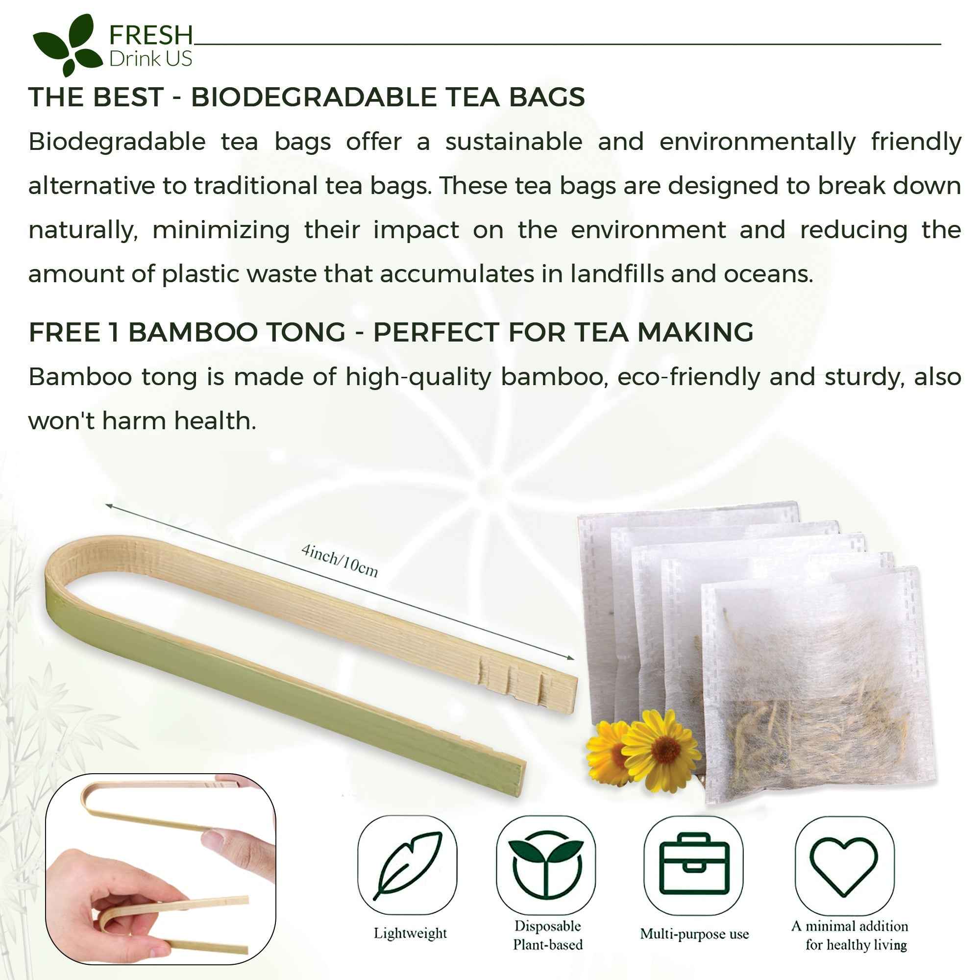 Dandelion Root Tea Bags, 100% Natural & Pure from Dandelion Root, Eco-Conscious Tea Bags, Dandelion Root Herbal Tea. Dandelion Root Tea. No Sugar, No Caffeine, No Gluten, Vegan.