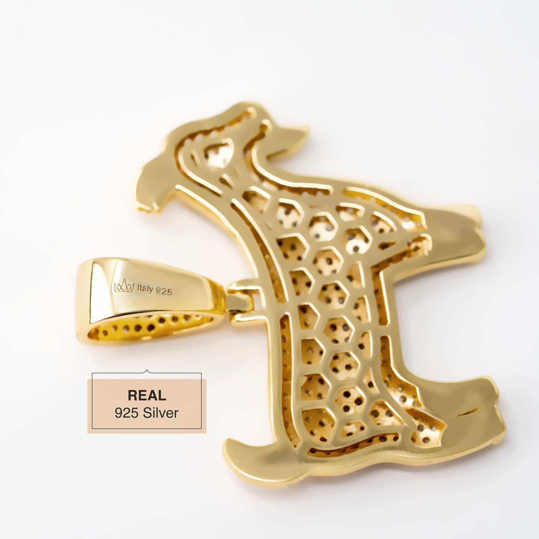 Iced GOAT Pendant 925 Sterling Silver - DestGlow