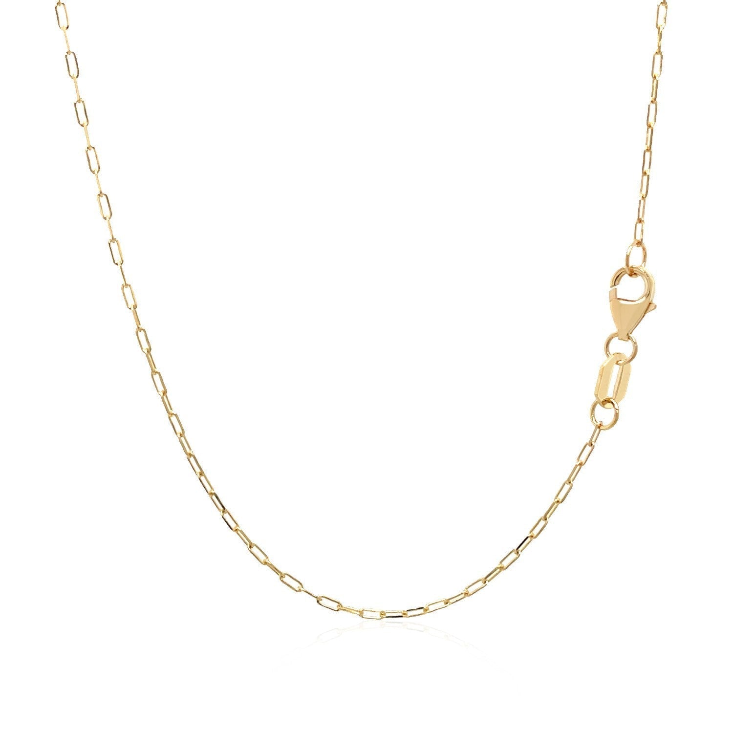 14k Yellow Gold 18 inch Necklace with Polished Butterflies and Beads DestGlow