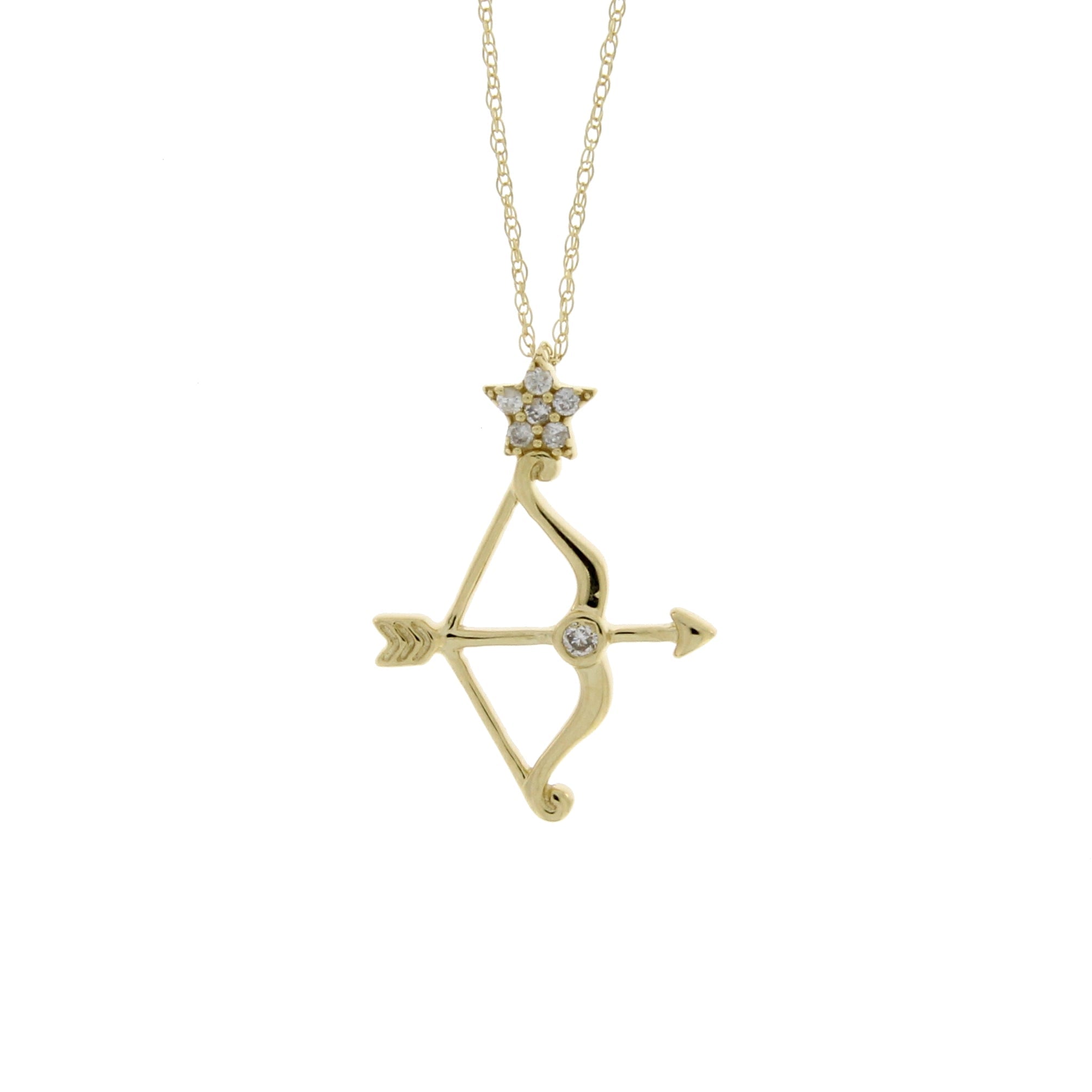 Genuine .07ct Diamond Fashion Pendants 14KT Yellow Gold by Bids.com