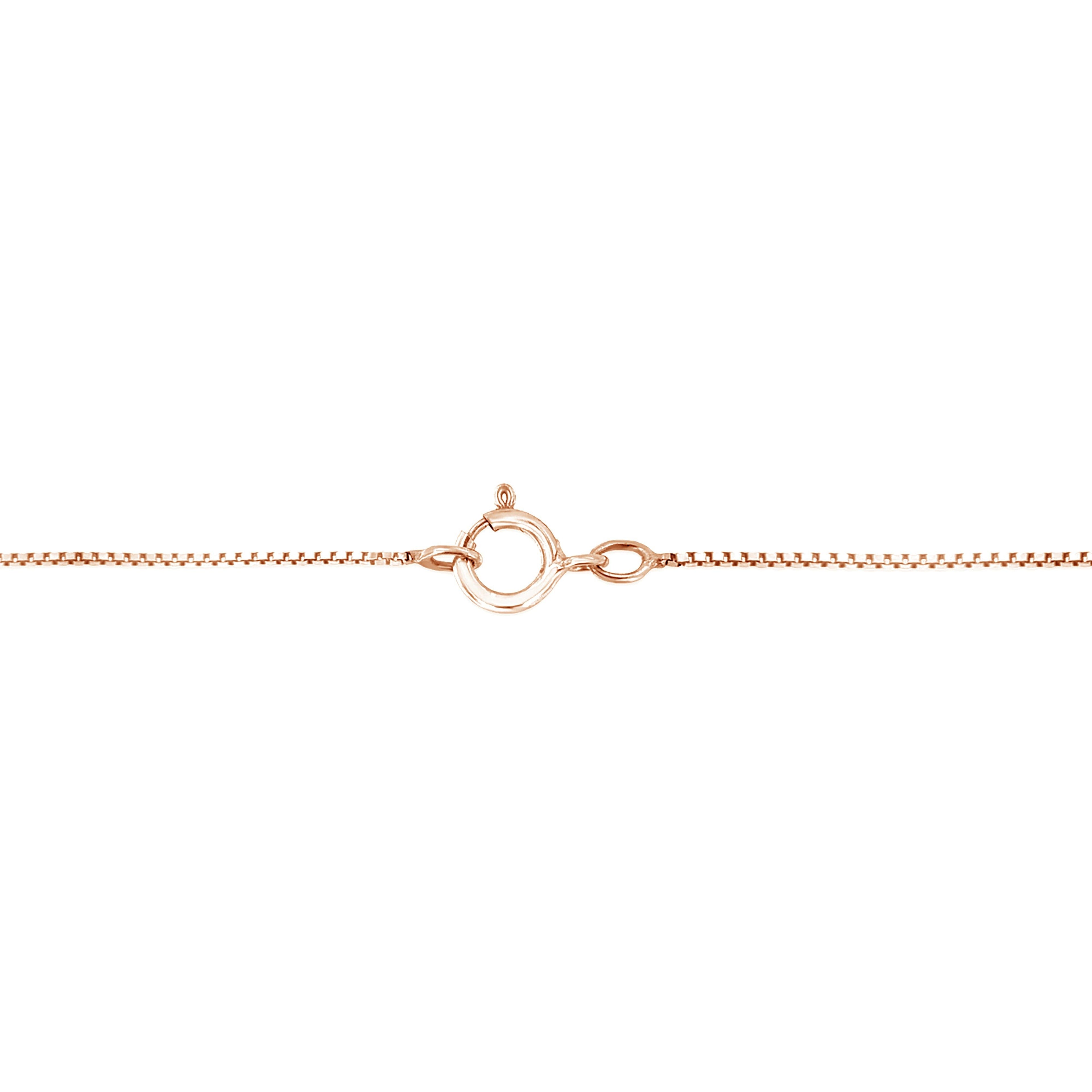 10K Rose and White Gold Plated .925 Sterling Silver 1/4 Cttw Miracle-Set Champagne Diamond Triple Circle 18" Necklace (I2-I3 Clarity)