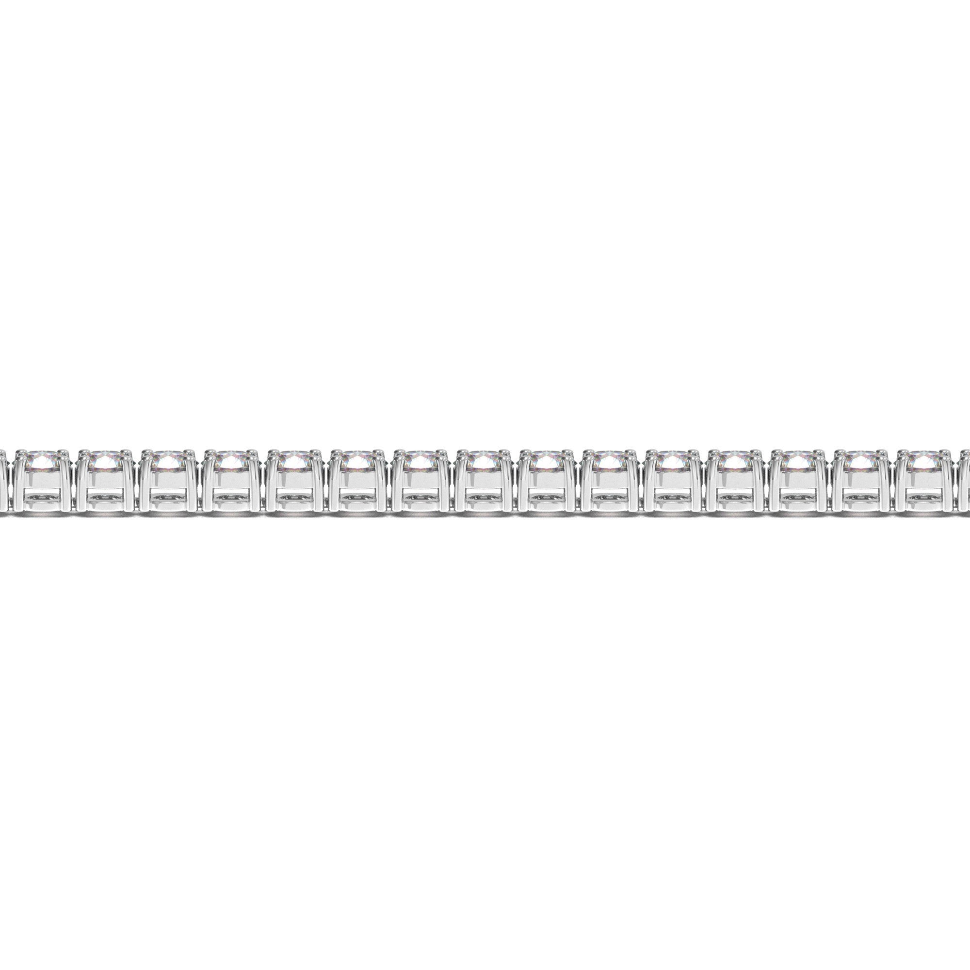 Lab Grown Round Diamond Tennis Bracelet in 14k White Gold (10 cctw F/G VS2/SI1) DestGlow
