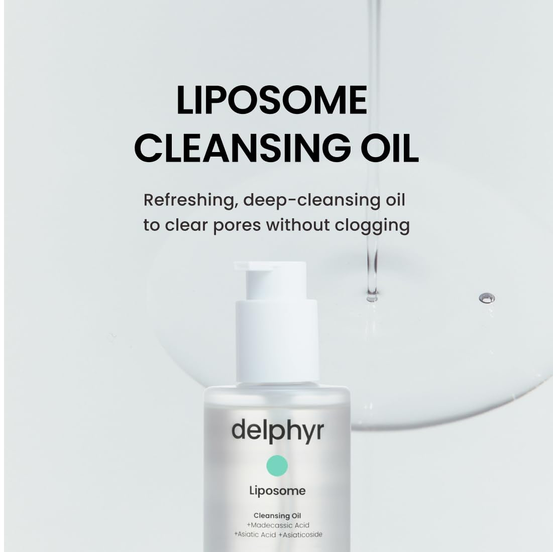 Liposome Daily Cleansing Oil, Gentle Makeup & Blackhead Remover for Sensitive Skin with Centella Asiatica TECA, Korean Skincare for Trouble Care (6.76 Fl. Oz., 200Ml) by Korean Skin Care