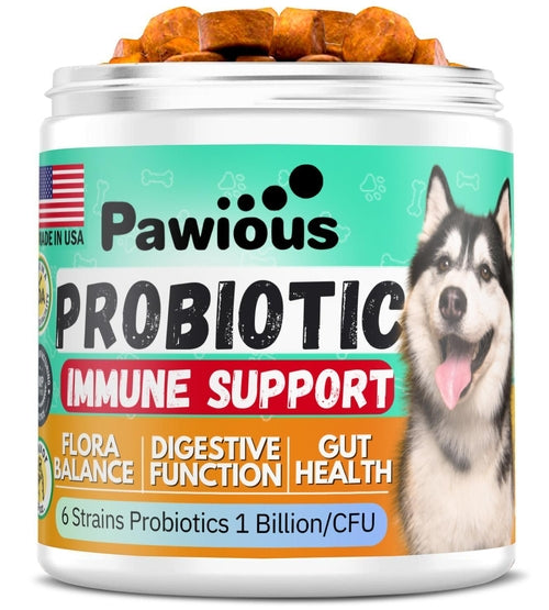 Probiotics for Dogs - Digestive Enzymes & Gut Flora Support for Digestive Health