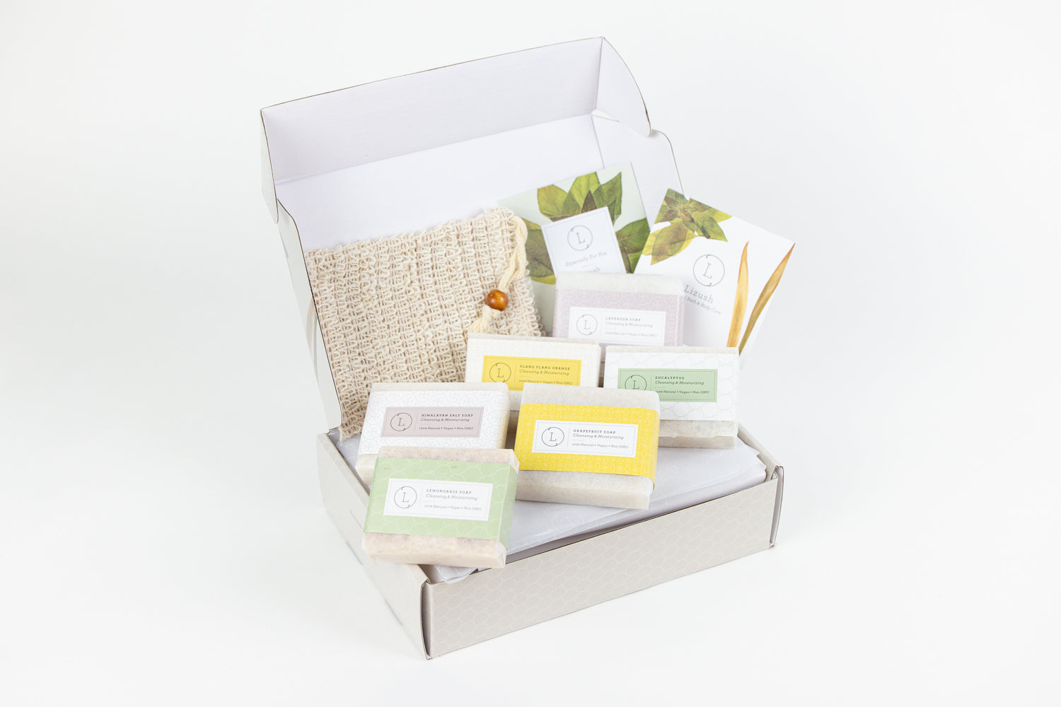 Set of 6 Handmade cold process ,Natural Soap Bars in gift Set box