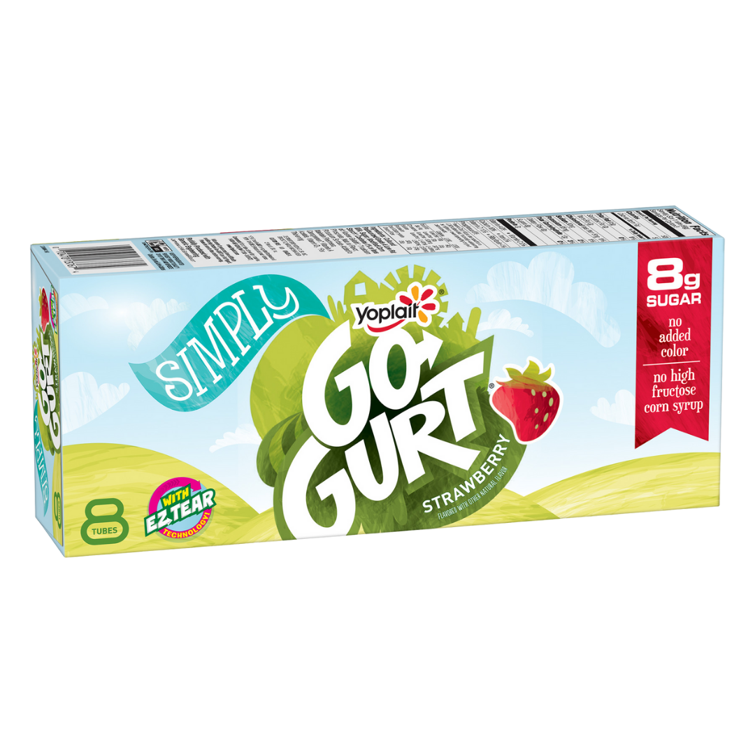 Go-GURT Strawberry Yogurt Tubes (2oz, 8 Pack) DestGlow