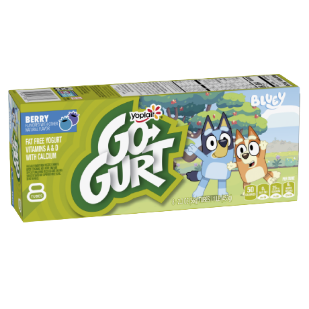 Go-GURT Blueberry Yogurt Tubes (2oz, 8 Pack) DestGlow