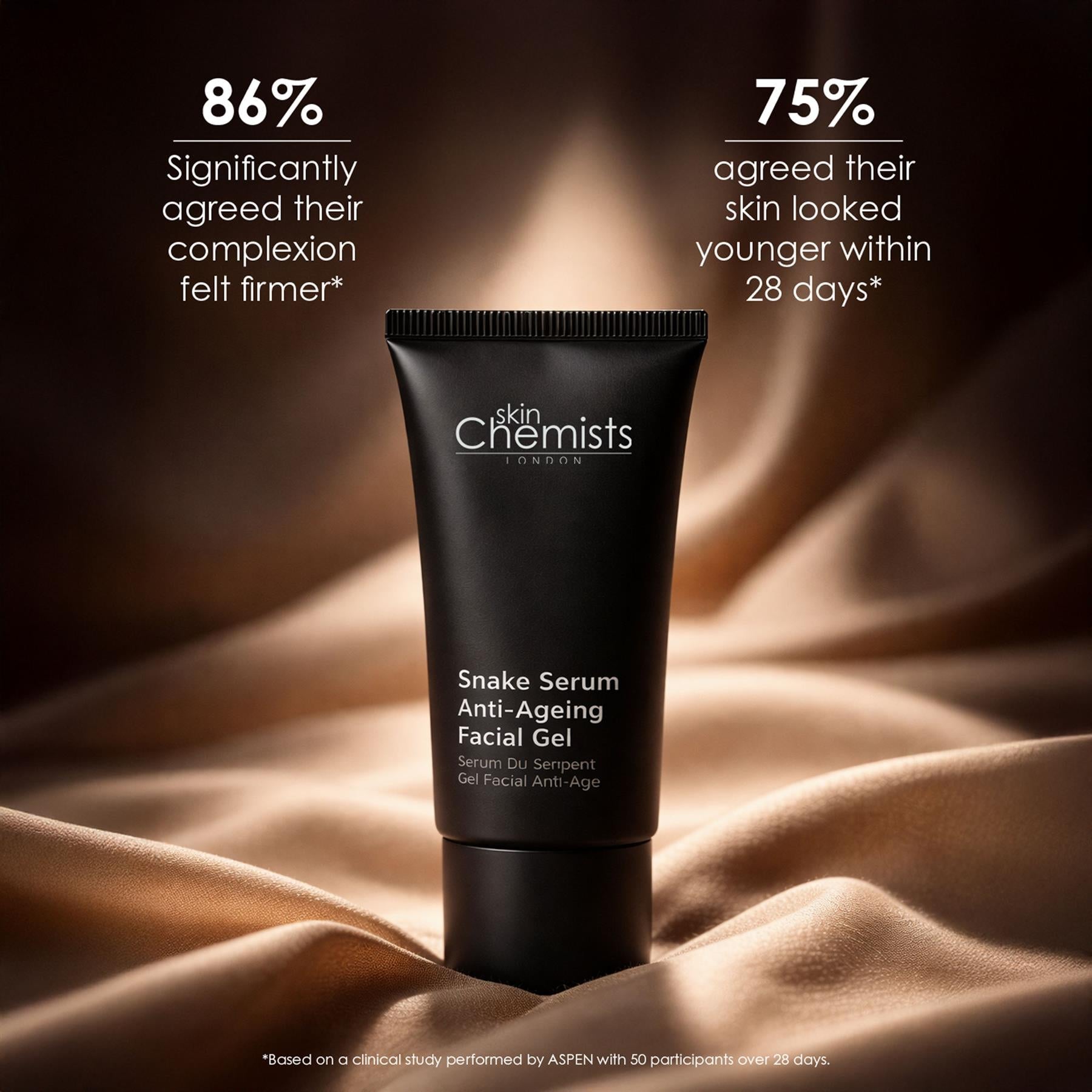 skinChemists Snake Serum Anti-Ageing Facial Gel 30ml - DestGlow