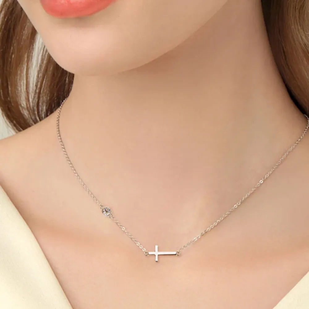 Cross 925 Sterling Silver Sparkala™ Necklace by Sparkala