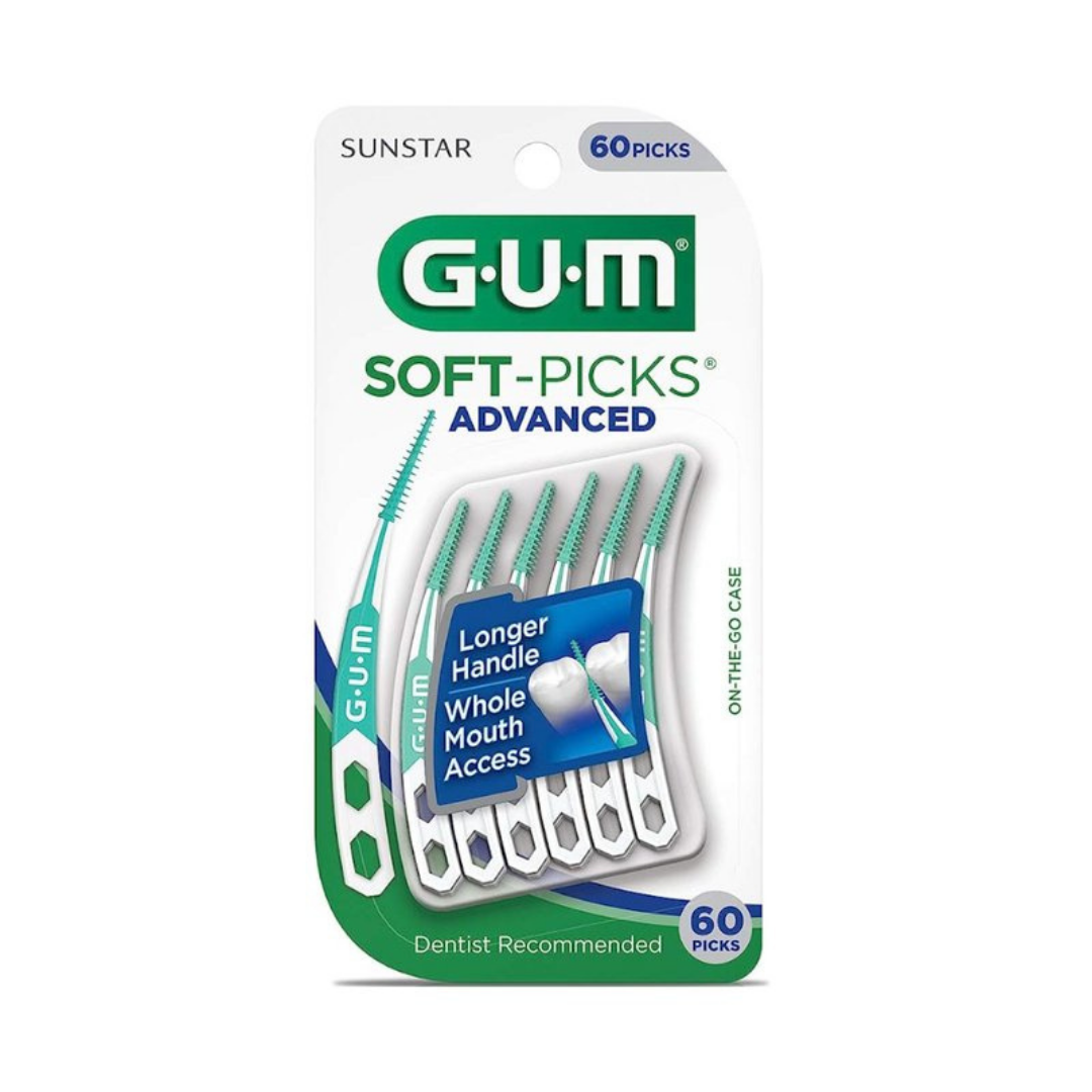 GUM Advanced Soft-Picks Dental Picks (60ct) DestGlow