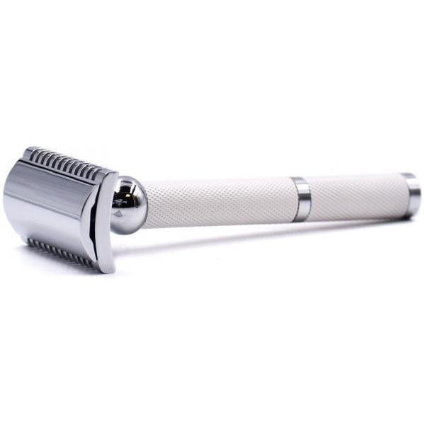 Parker 70C White and Chrome Open Comb Safety Razor by Pasteur Pharmacy