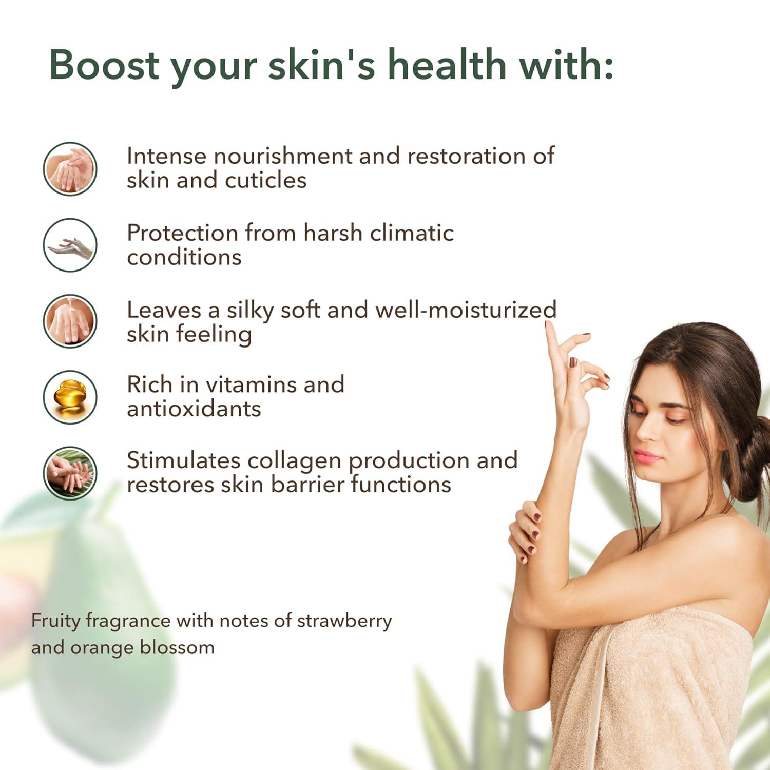 Hand Cream Deep Nutrition Organic Avocado by Damask Rose