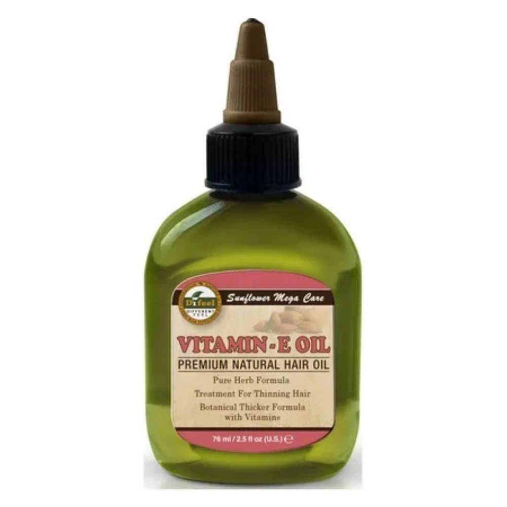 Difeel Vitamin E Premium Natural Hair Oil (2.5 oz) DestGlow