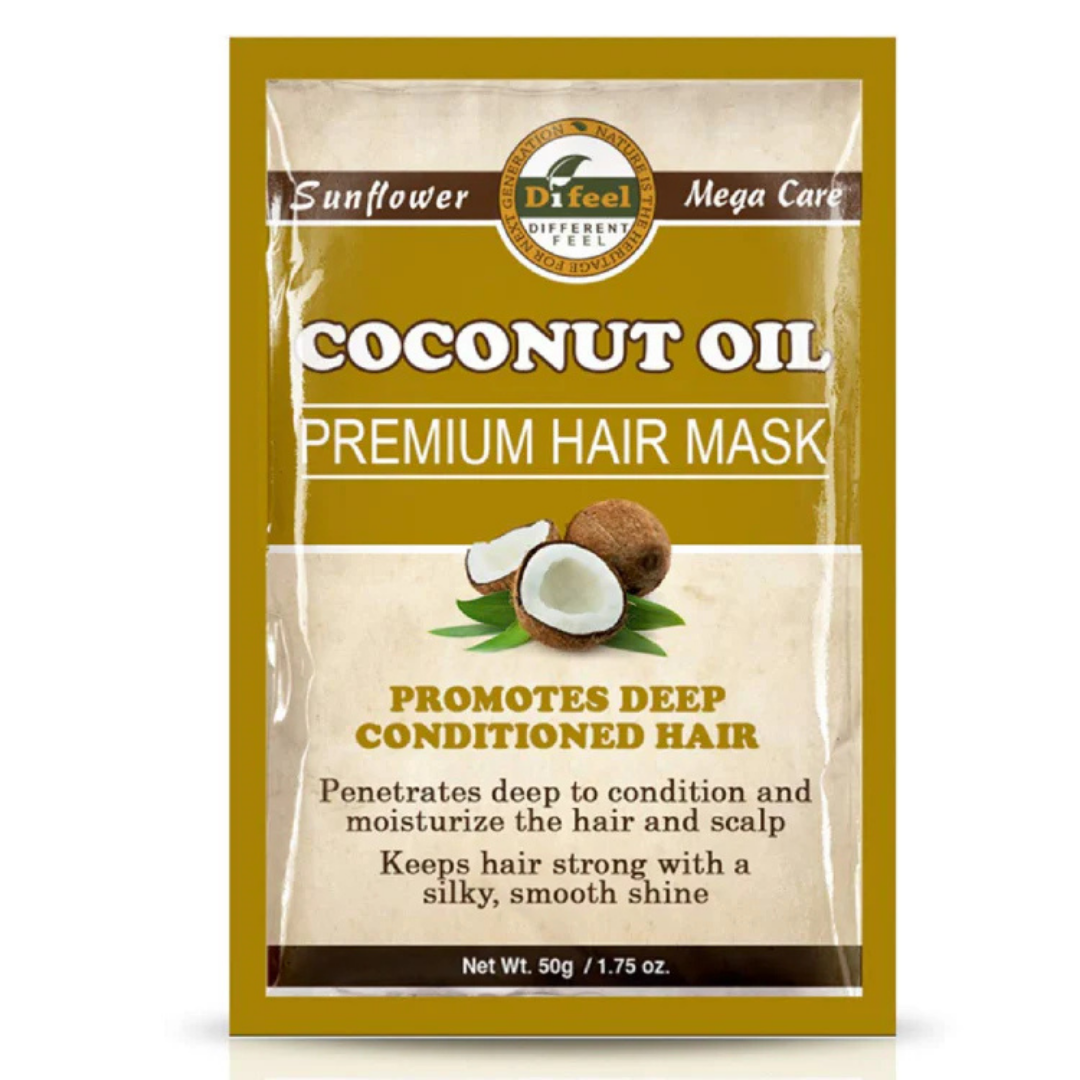 Difeel Coconut Oil Premium Hair Mask (1.75oz) DestGlow