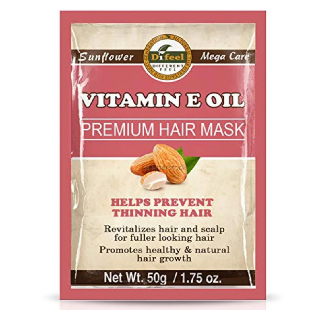 Difeel Vitamin E Oil Premium Hair Mask (1.75oz) DestGlow