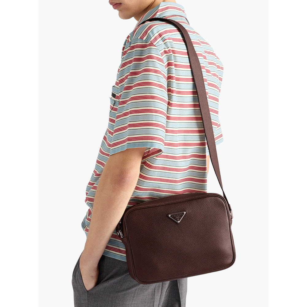 Prada Brown Shoulder Bags Men by Luosophy