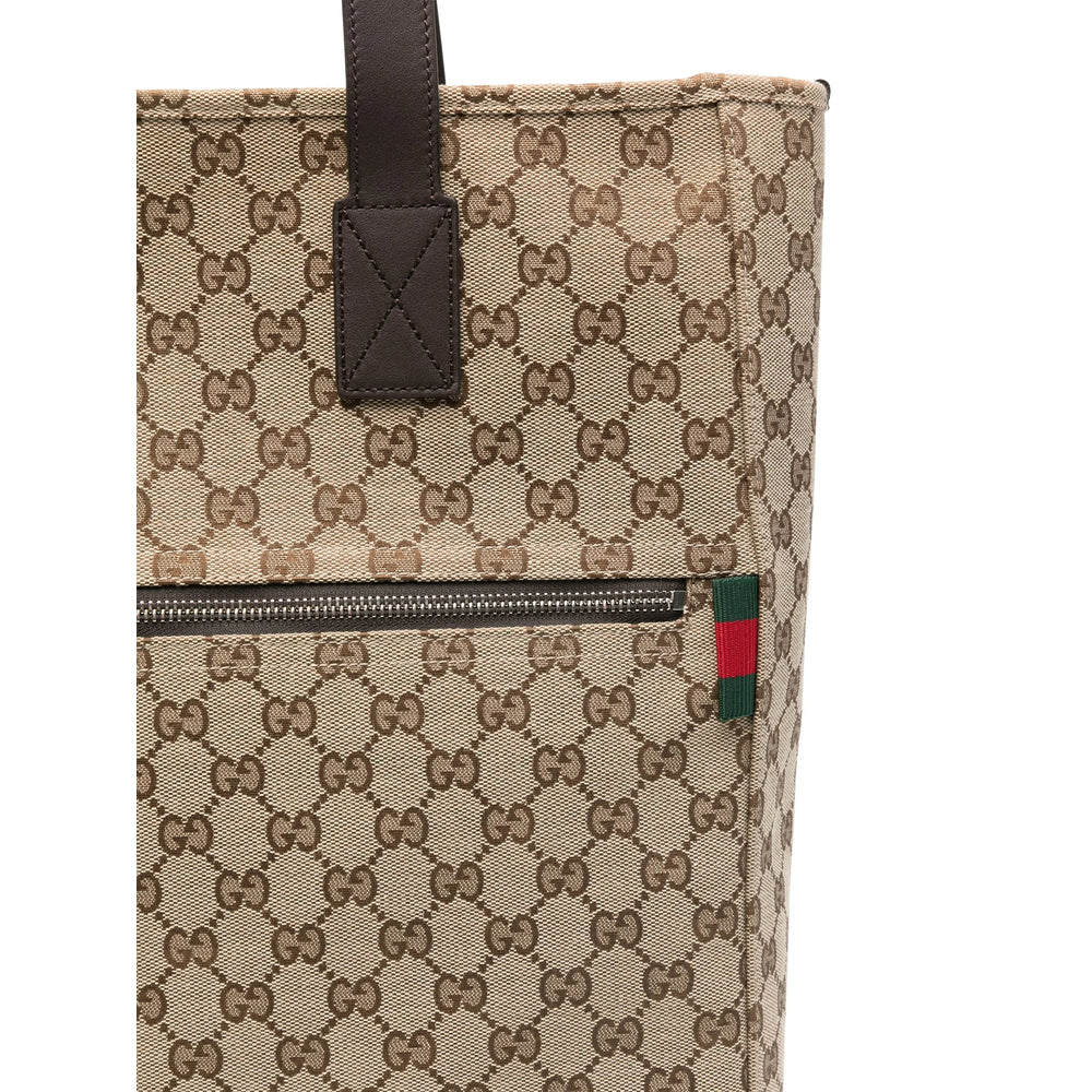 Gucci Neutrals Tote Bags Men by Luosophy
