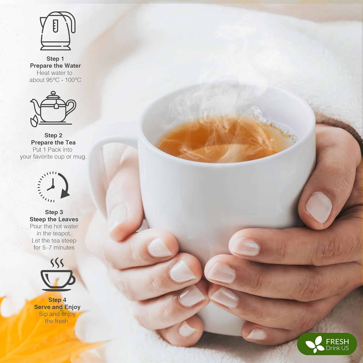 Herbal Slimming Detox Tea | Loose Leaf Blend for Daily Rituals and Clean Living by FreshDrinkUS - Natural and Premium Herbal Tea
