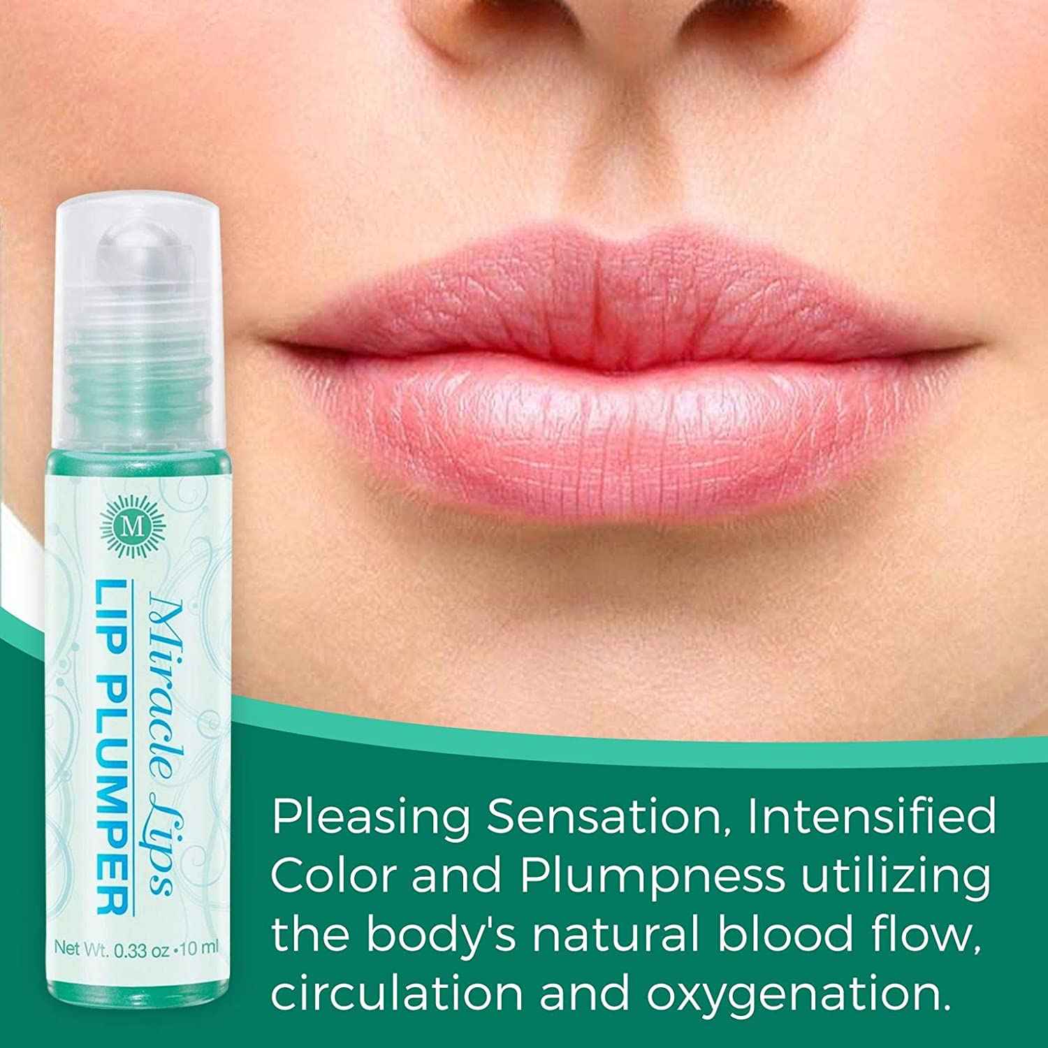 Miracle Lips PLUMPER in a Rich Buttery, Vitamin Base For Fullness, Volume and Color