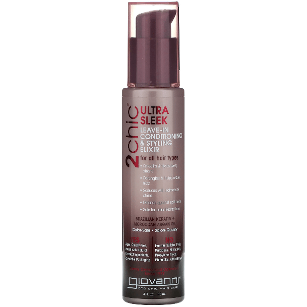Giovanni 2 Chic Ultra Sleek Leave-in Conditioner & Styling Elixi 4 oz by Pasteur Pharmacy