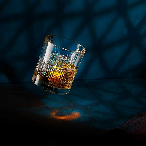 Premium Reserve Crystal Tumbler Set with Cooling Stones