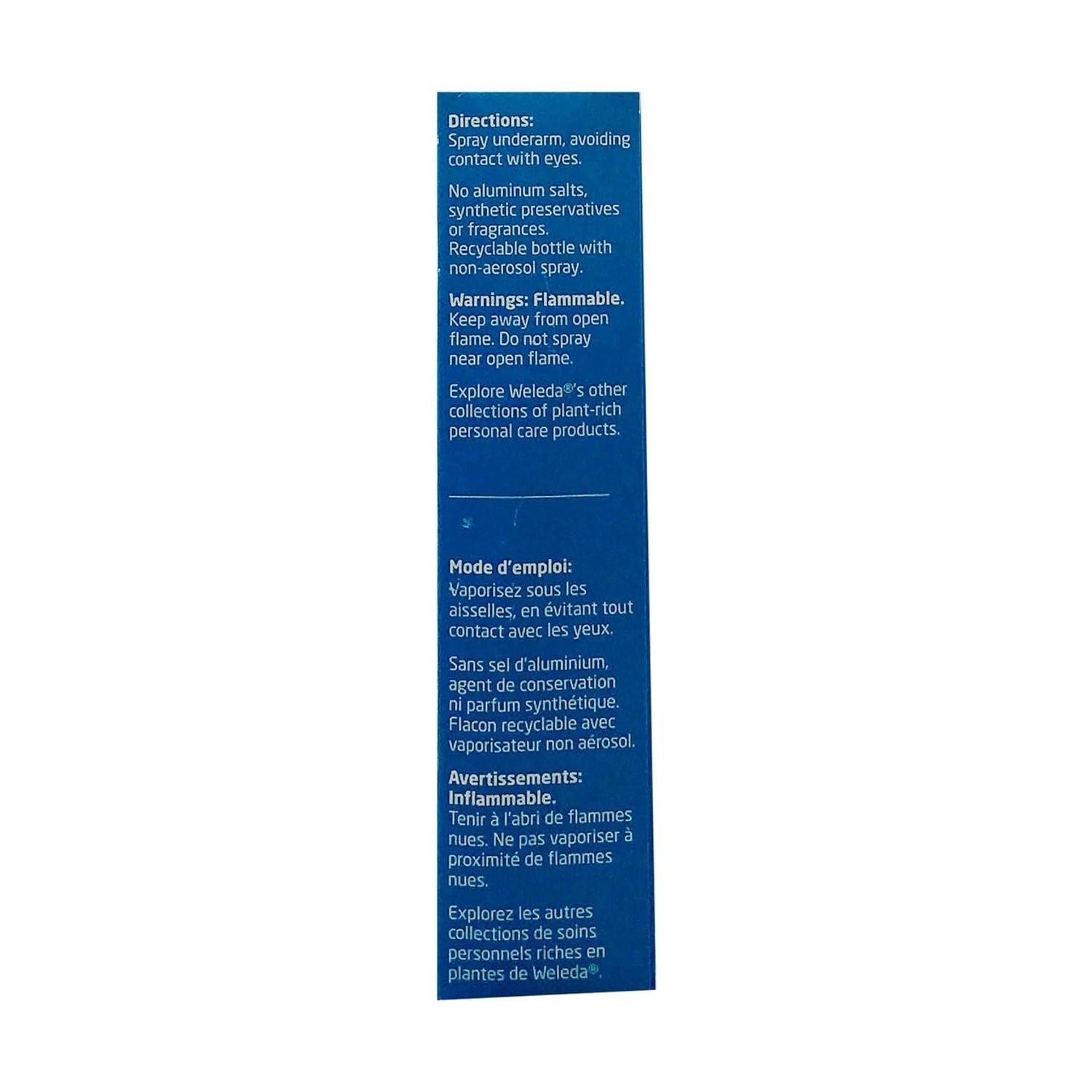 Weleda Sage Deodorant Spray 3.4 oz by Pasteur Pharmacy