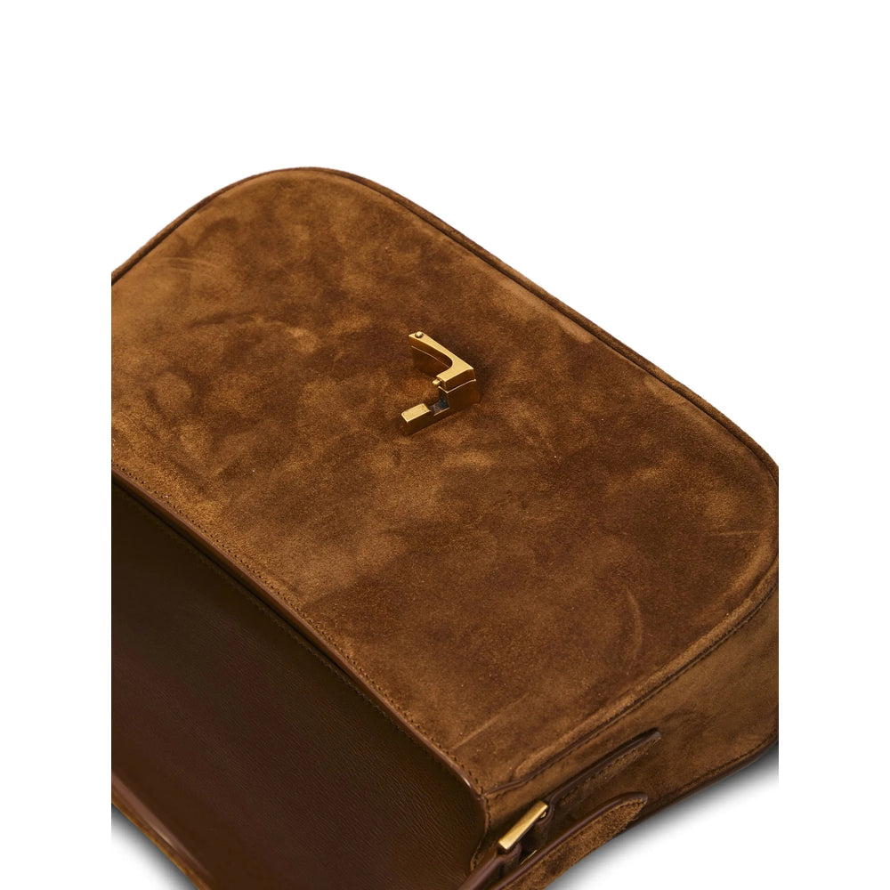 Saint Laurent Brown Shoulder Bags Women by Luosophy