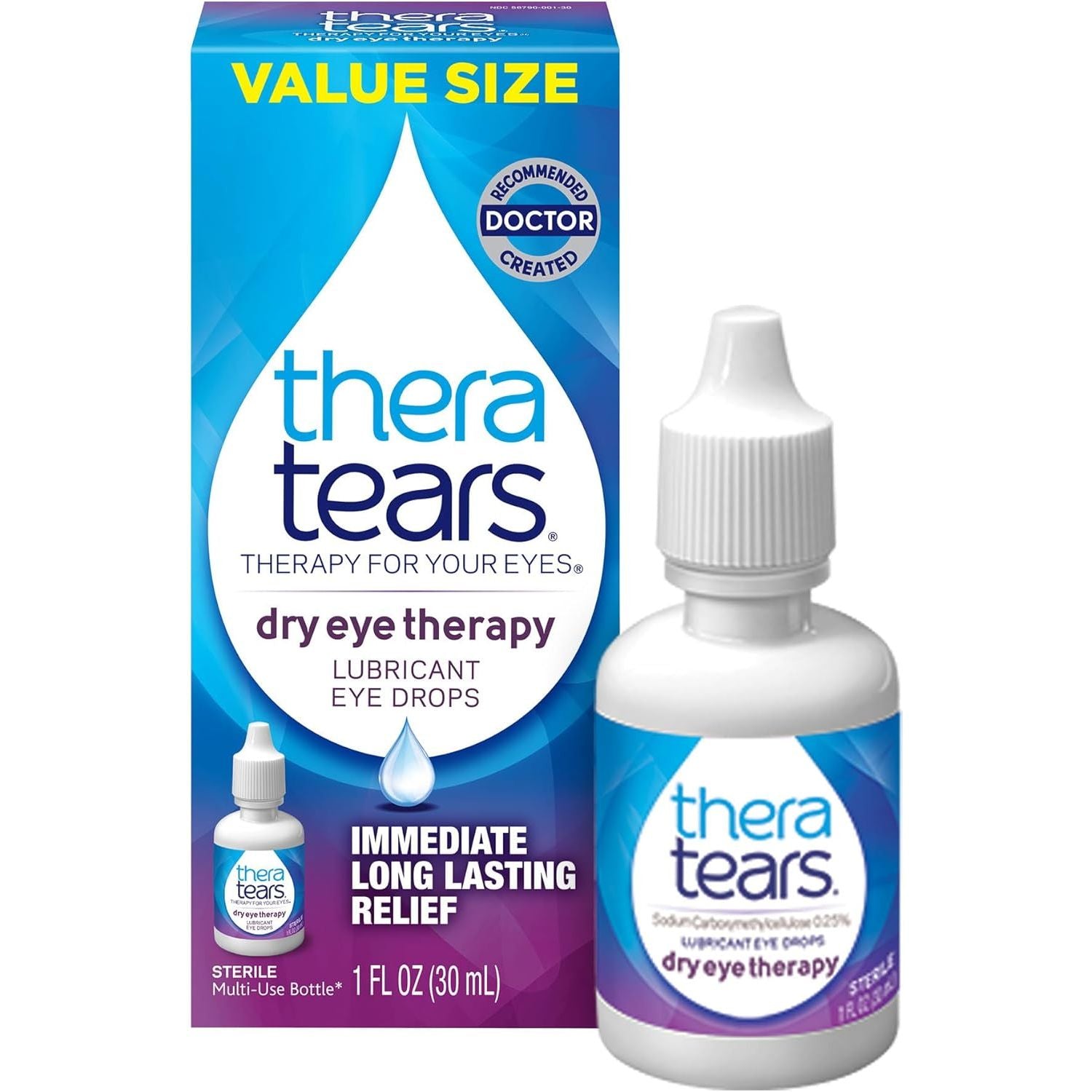 Thera Tears, Lubricant Eye Drops 1 oz - DestGlow