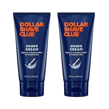 Dollar Shave Club | Shave Cream 6 ounce (2 Pack) | Hydrating Shaving Cream for Sensitive Skin by Pasteur Pharmacy