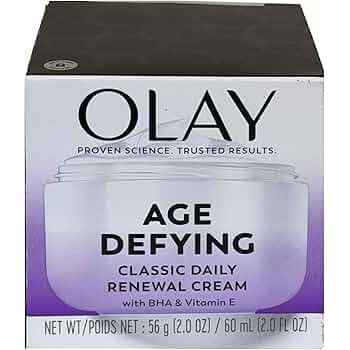 Olay Age Defying Classic Daily Renewal Cream, Face Moisturizer 2.0 Fl Oz