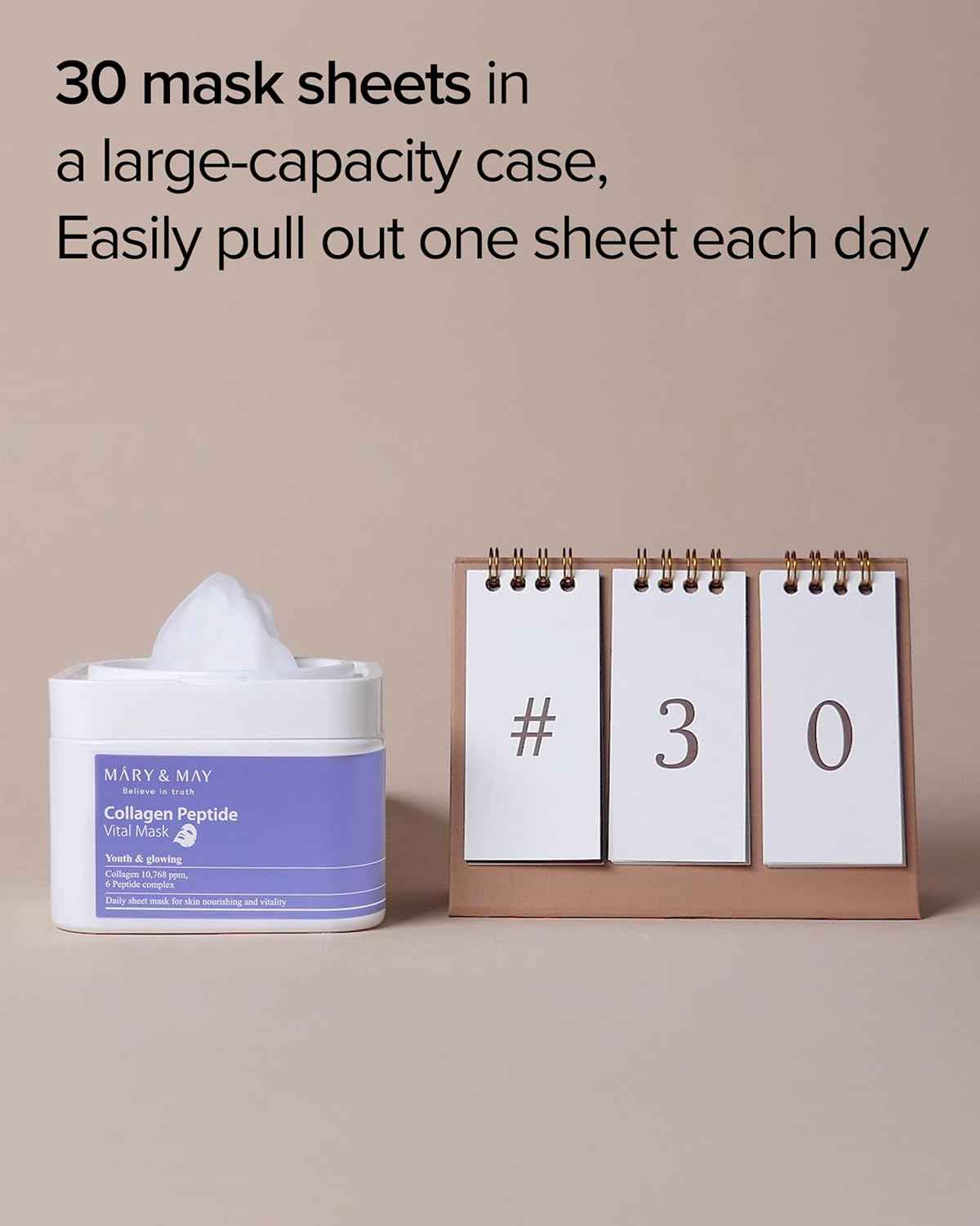 Mary & May Collagen Peptide Vital Mask by AsiaBeautyMall