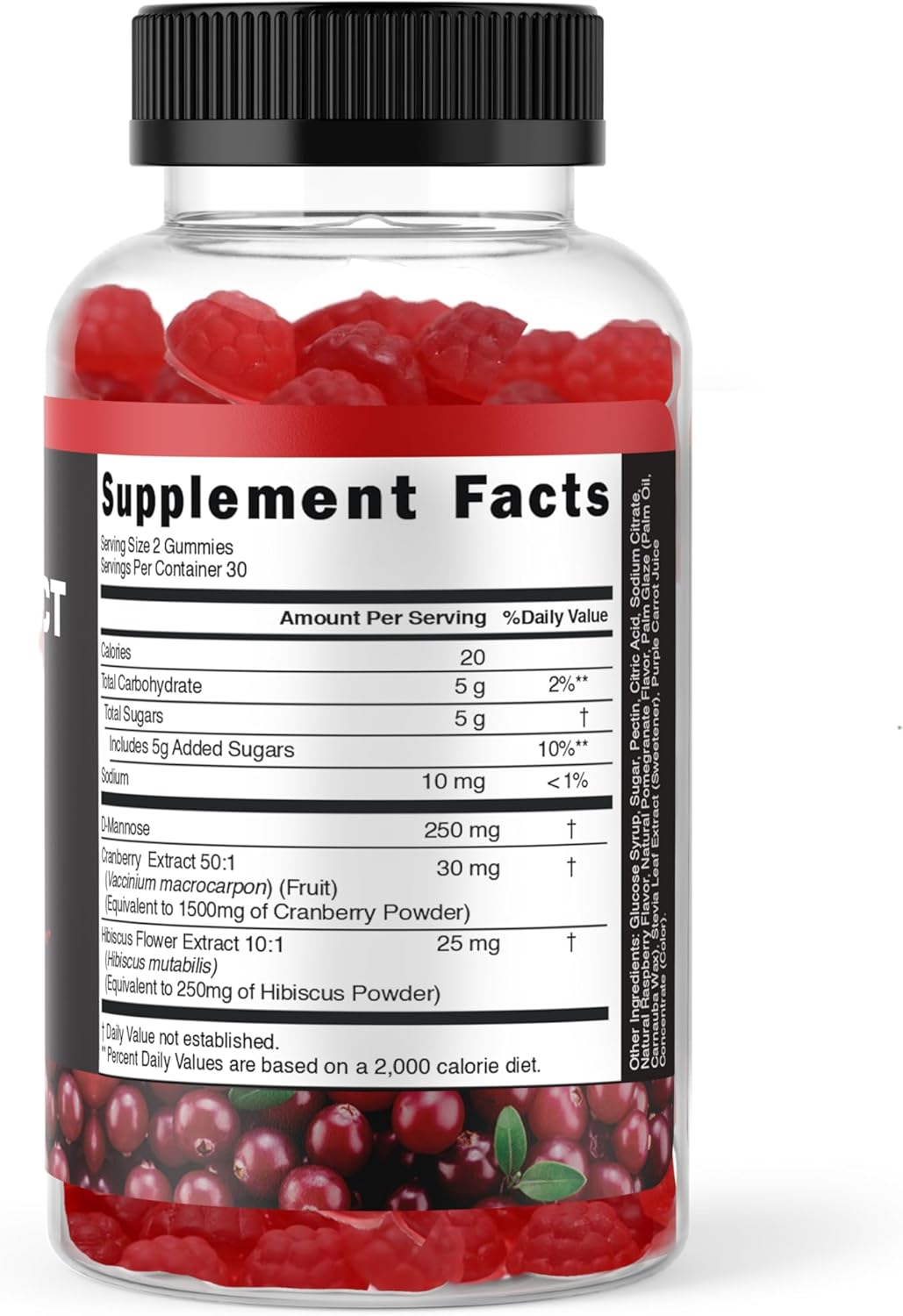Powerful Cranberry Gummies 1500mg with D-Mannose - Urinary Tract Health - Fast-Acting Bladder Support Supplement - 60 Count by The VITAMIZED Shop