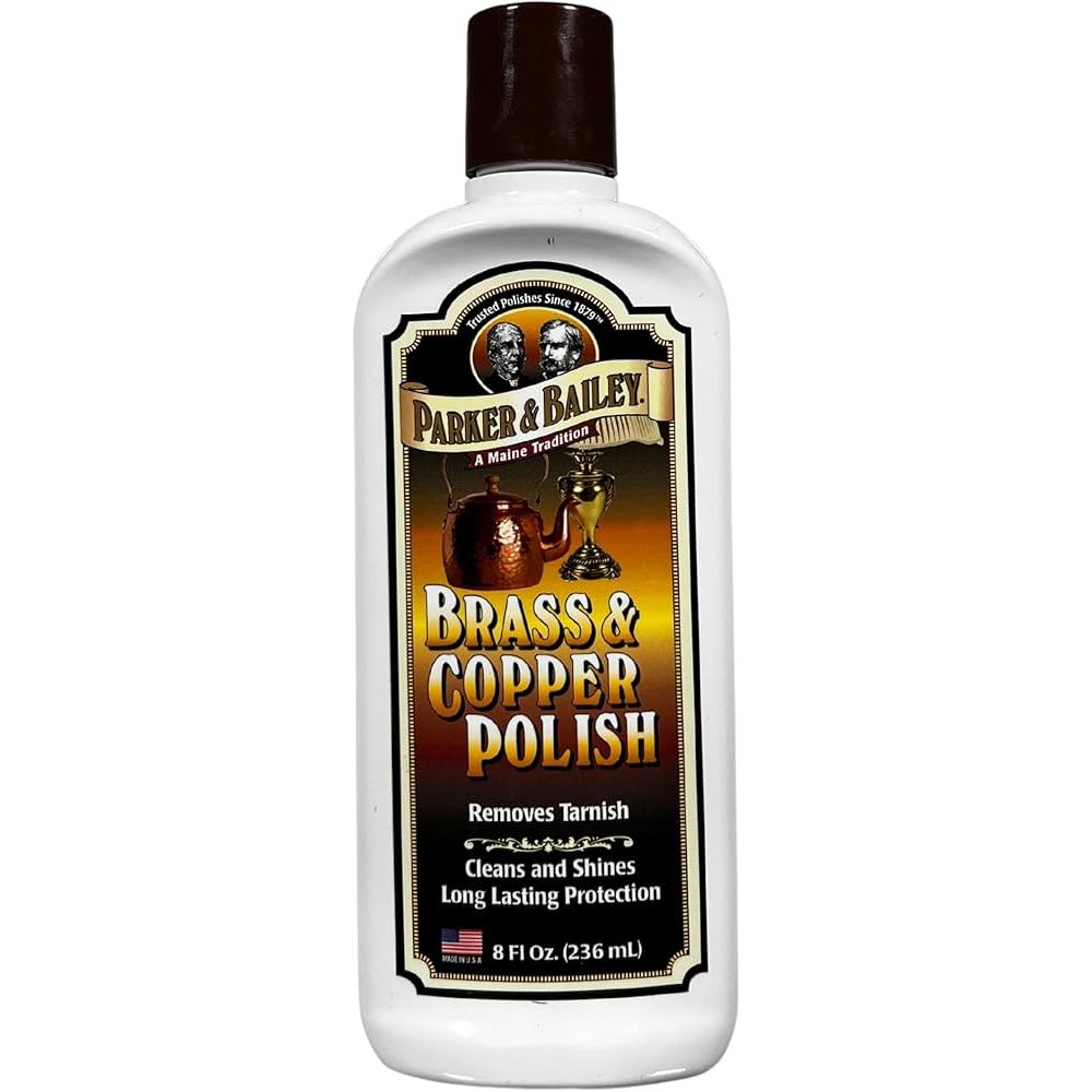 Parker & Bailey Brass and Copper Polish Gently Cleans Polishes and Protects 8 oz by Pasteur Pharmacy