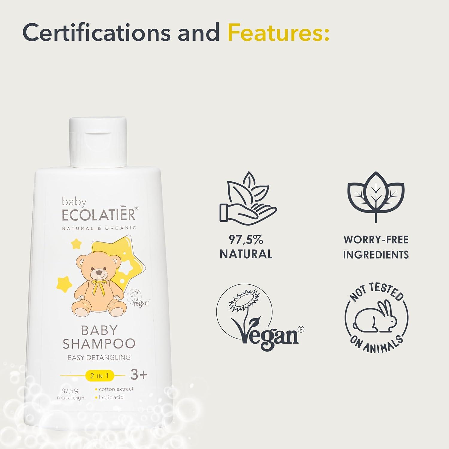 x-Baby Shampoo 2-in-1 Easy Detangling 3+ 250ml by Damask Rose
