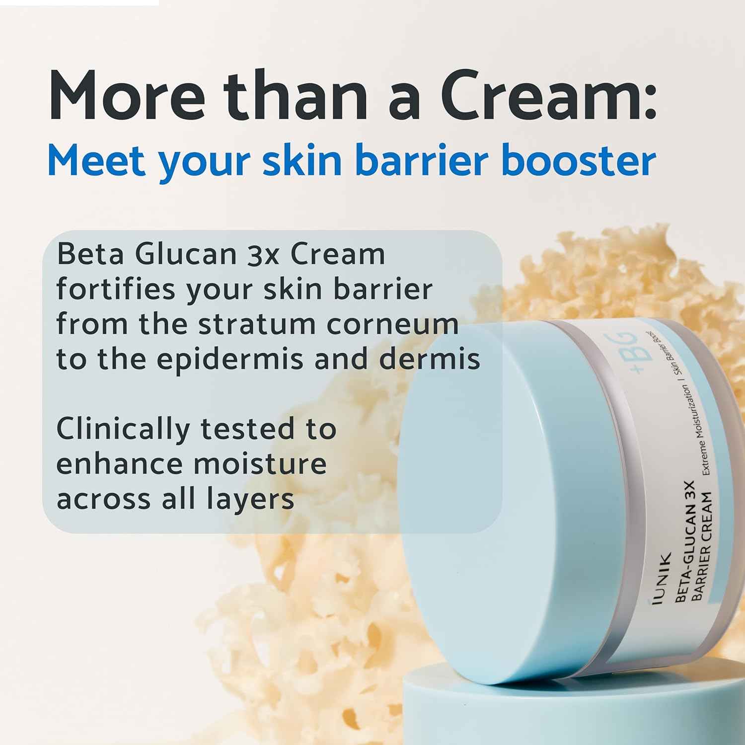 IUNIK Beta-Glucan 3X Barrier Cream