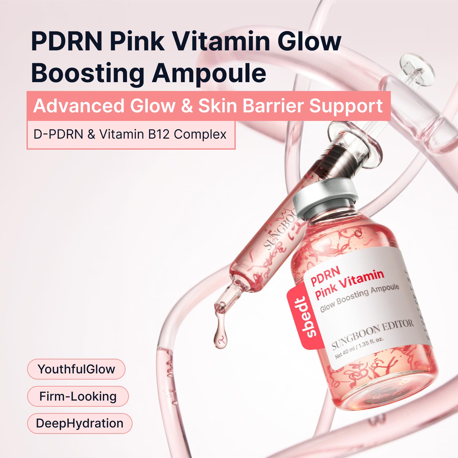 Sungboon Editor PDRN Pink Vitamin Glow Boosting Ampoule DestGlow