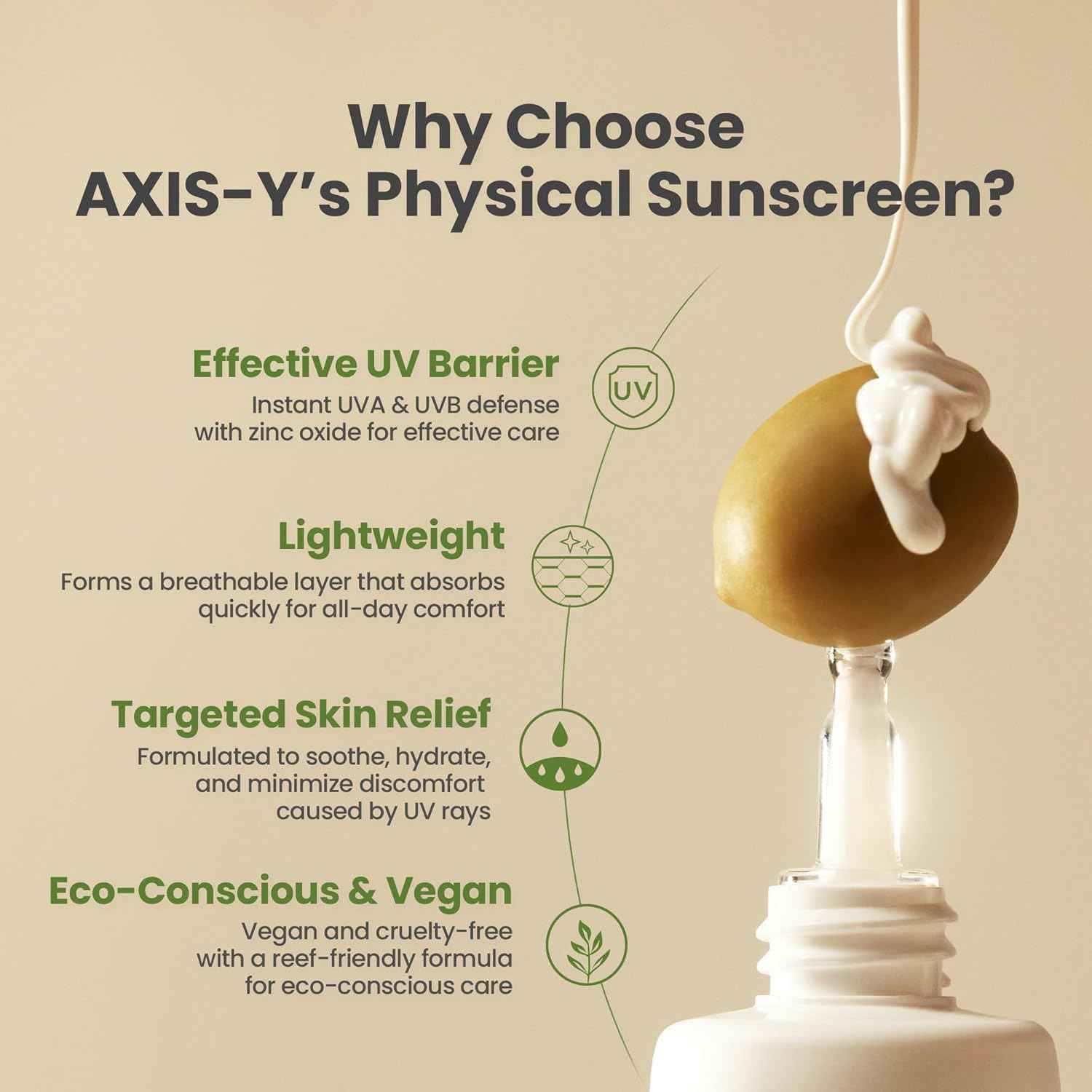 AXIS-Y Complete No-Stress Physical Sunscreen SPF50+ PA++++