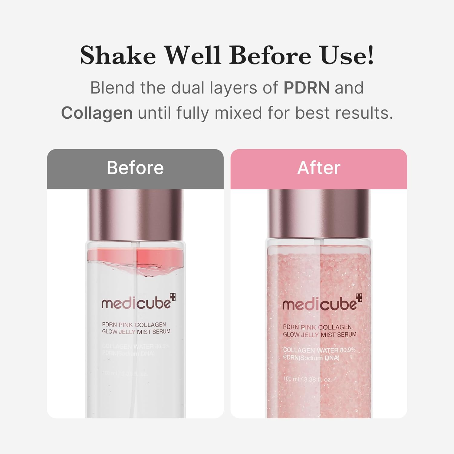 Medicube PDRN Pink Collagen Glow Jelly Mist Serum by AsiaBeautyMall