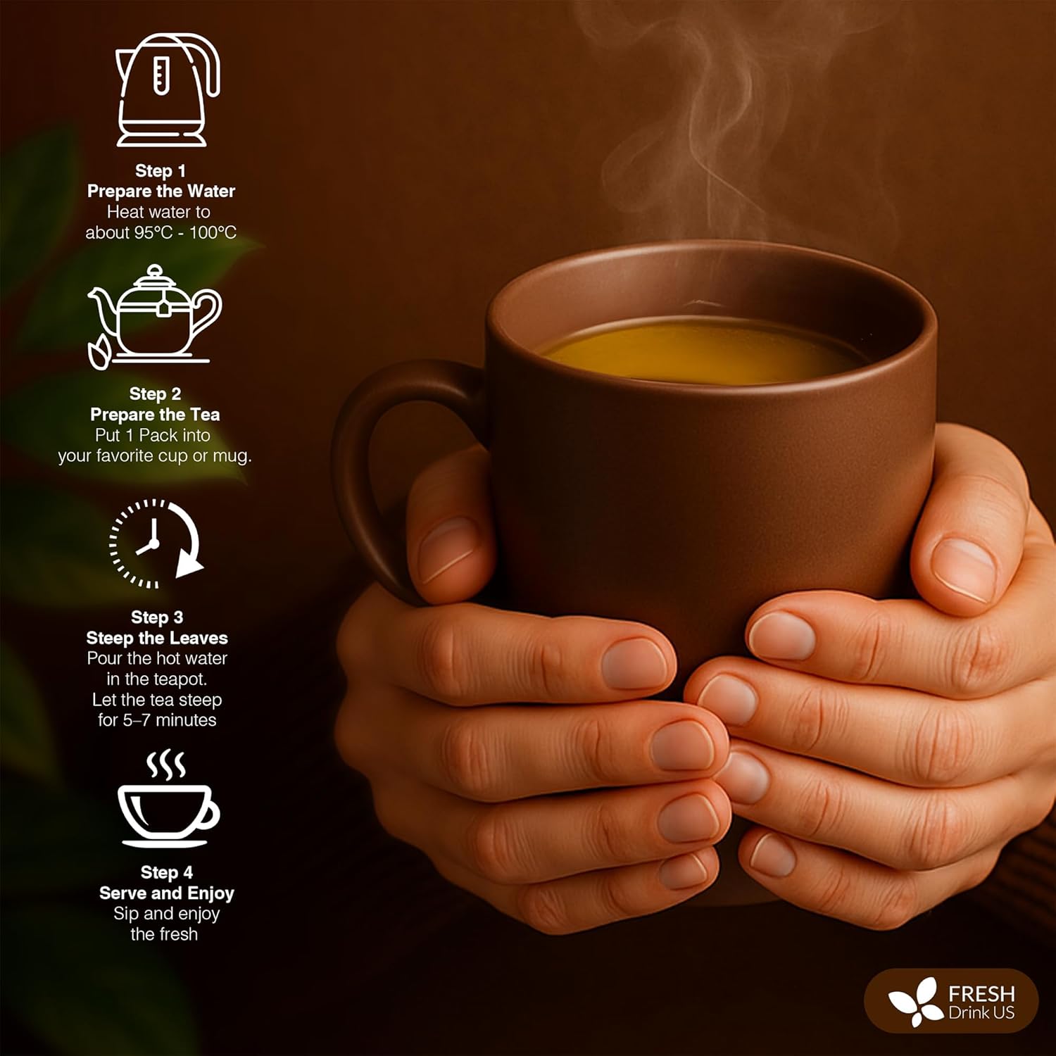 Ginseng 6 Treasures Kidney Tea, Super Kidney Cleanse Detox Tea For Men & Women, 100% Natural Roots & Berries | Caffeine-Free | Adaptogenic Blend for Energy, Wellness & Vitality Support by FreshDrinkUS - Natural and Premium Herbal Tea