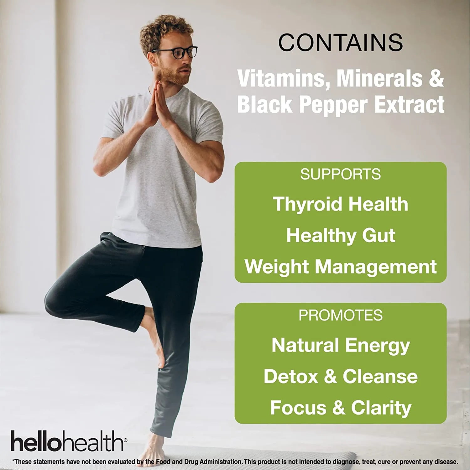 Organic Irish Sea Moss, Organic Bladderwrack, Organic Burdock & Bioperine capsules by hellohealth