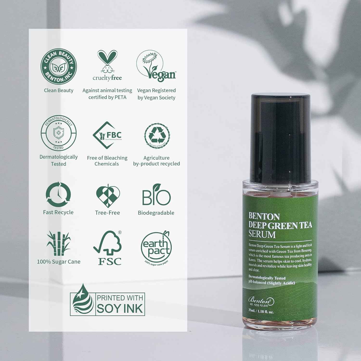 Deep Green Tea Serum 30Ml (1.01 Fl.Oz.)_New - Nourishing & Hydrating Facial Serum for Oily and Sensitive Skin, Skin Soothing