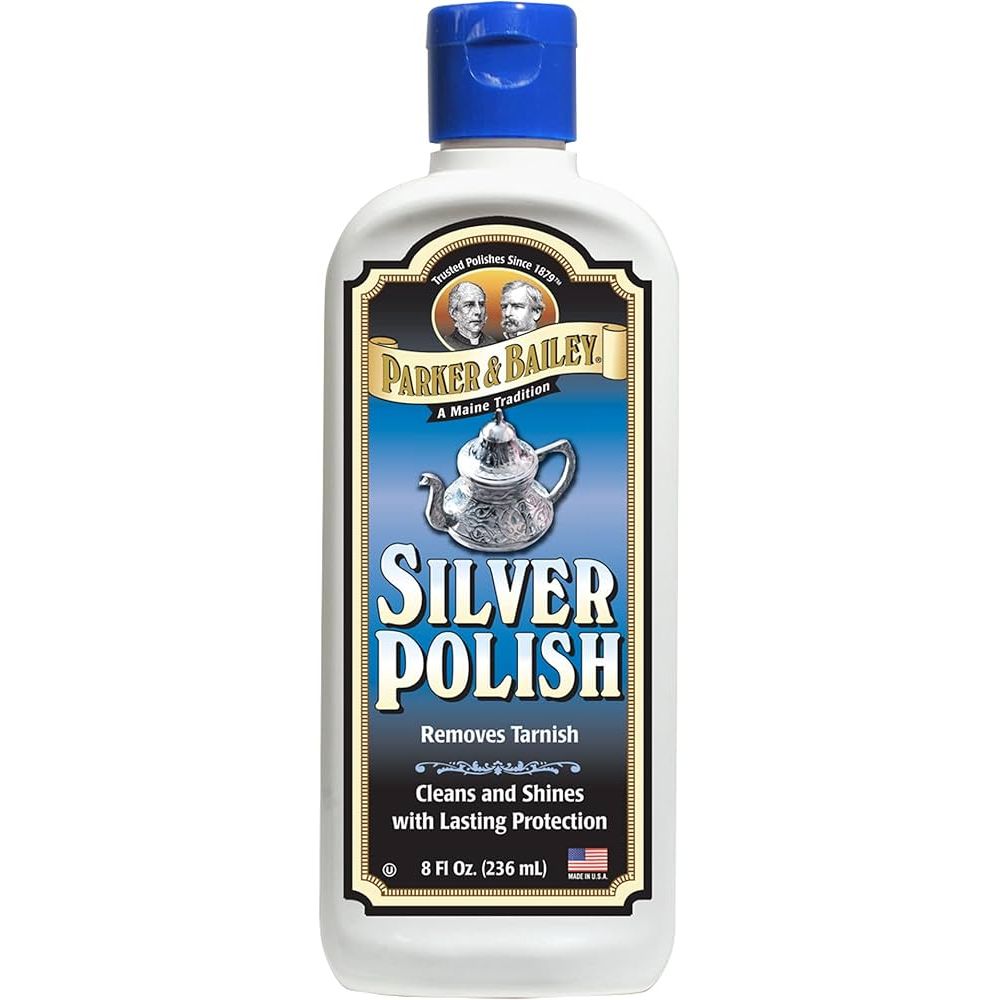 Parker & Bailey Silver Polish Gently Cleans Polishes and Protects White Formula 8 oz by Pasteur Pharmacy